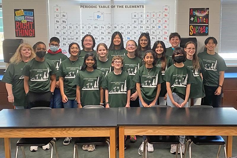 The Anthony Middle School Science Olympiad team competed in the regional competition hosted by Lonestar College—CyFair.